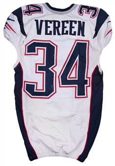 2014 Shane Vereen Game Used New England Patriots Road Jersey Photo Matched To 10/12/2014 (NFL-PSA/DNA)